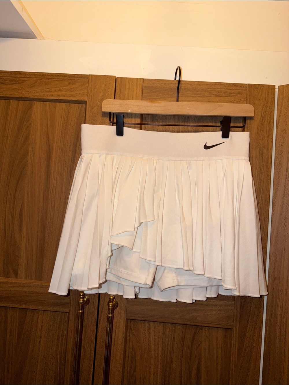 Nike White Pleated Skater Tennis Skirt